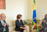 Audience ambassadrice de l’Union Européenne (UE) au Gabon, Madame Cécile ABADIE.