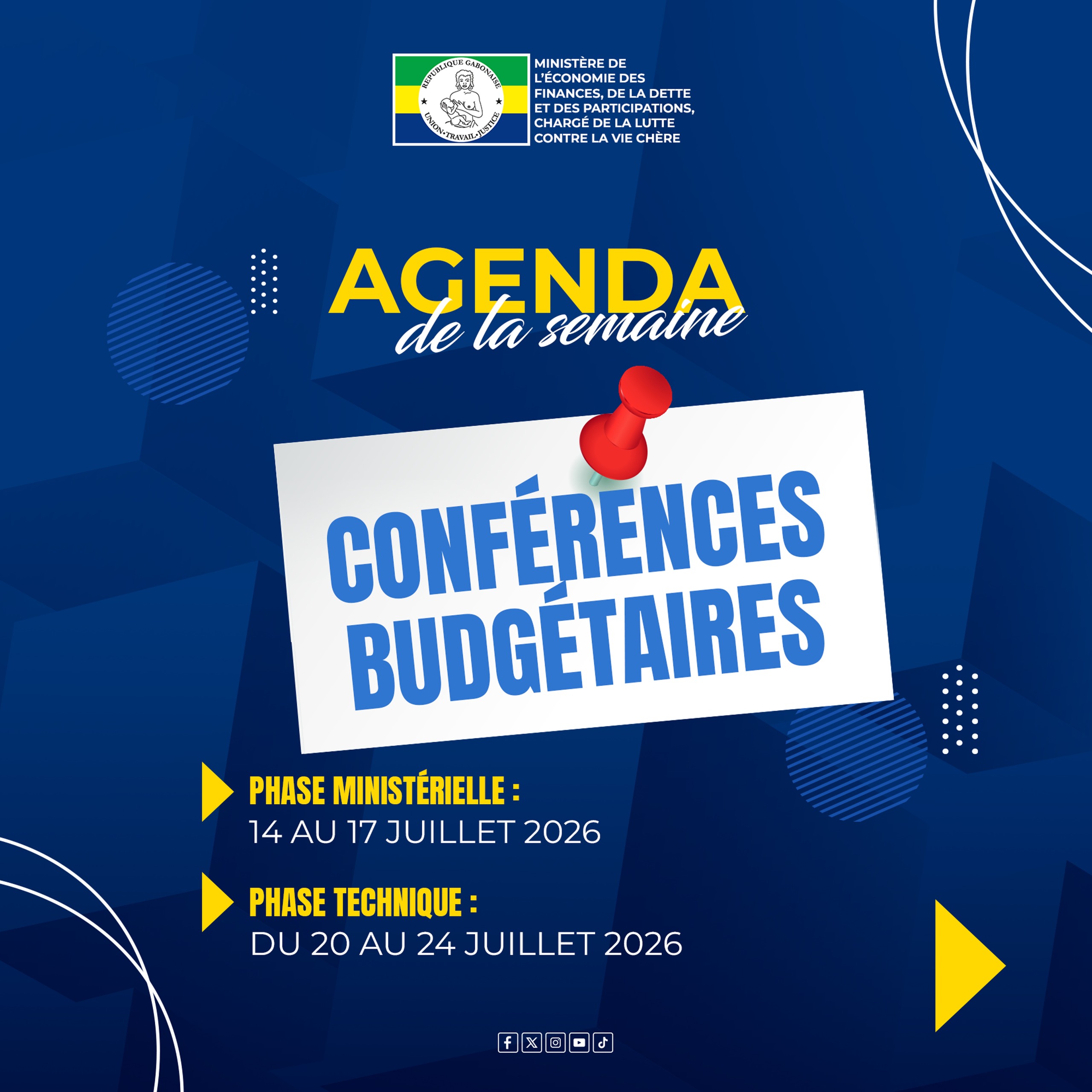 Conférences budgétaires 2026-Préparation du Projet de Loi de Finances (PLF) 2027
