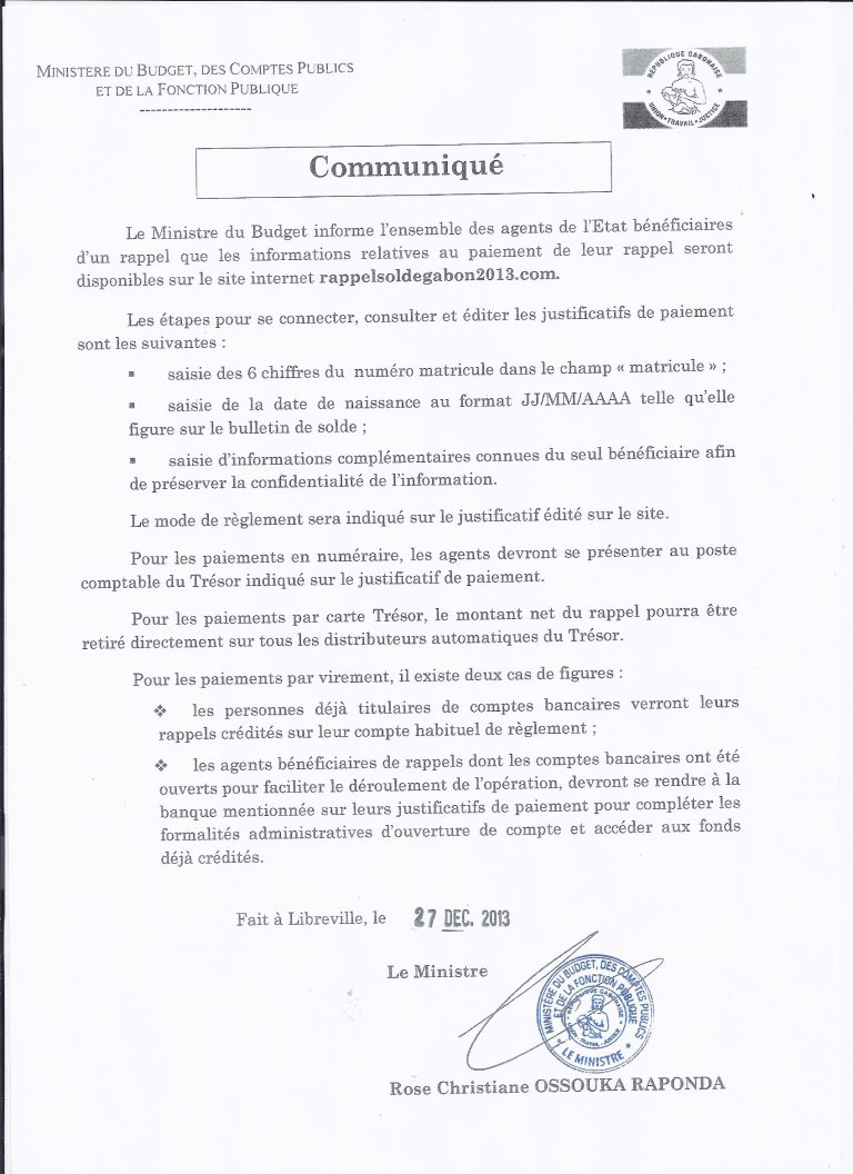 Les Modalités de Paiement des Rappels